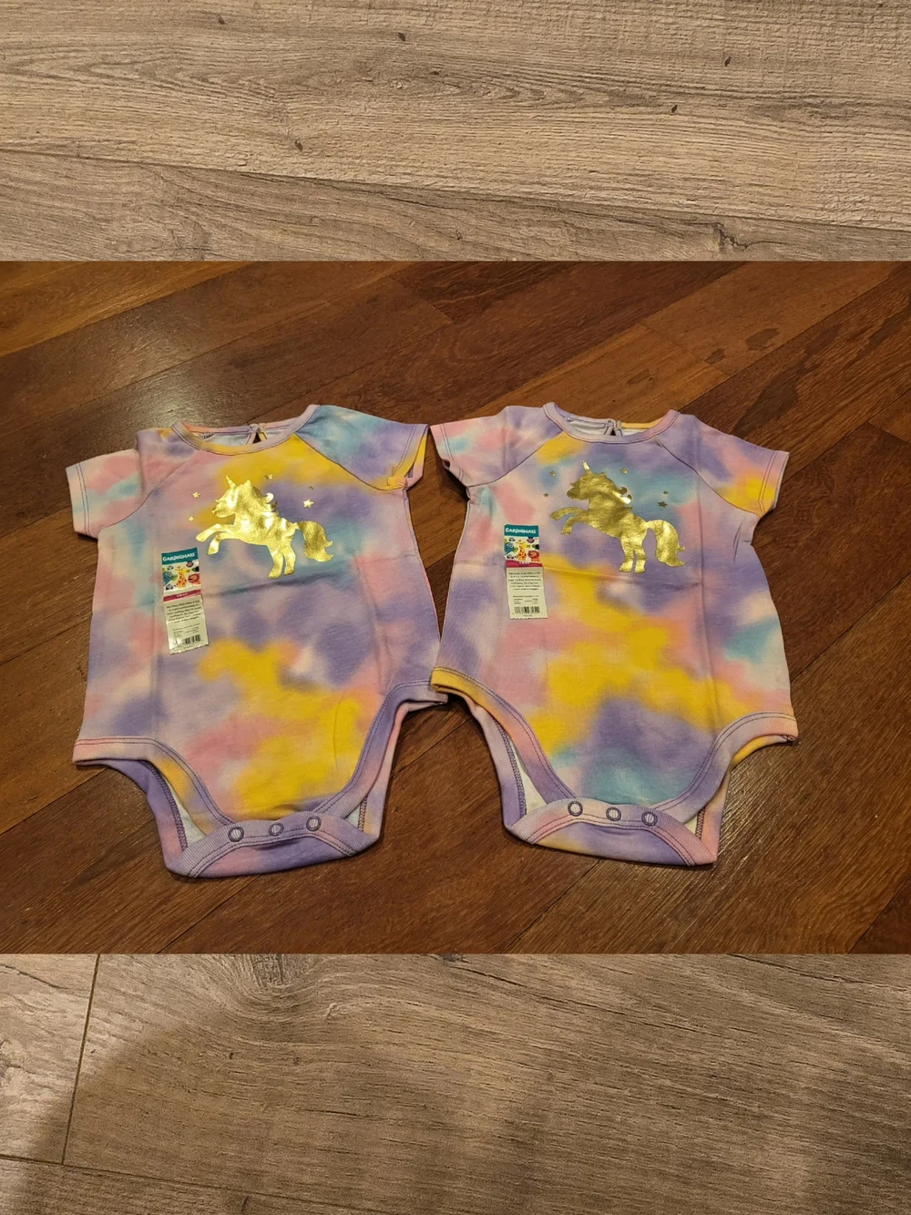 ✨ NWT Garanimals Unicorn Tie-Dye Bodysuit Bundle Size 18M ✨